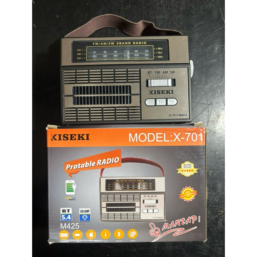 Radio Kiseki X701 3 Band FM/AM/SW/USB/SDCARD