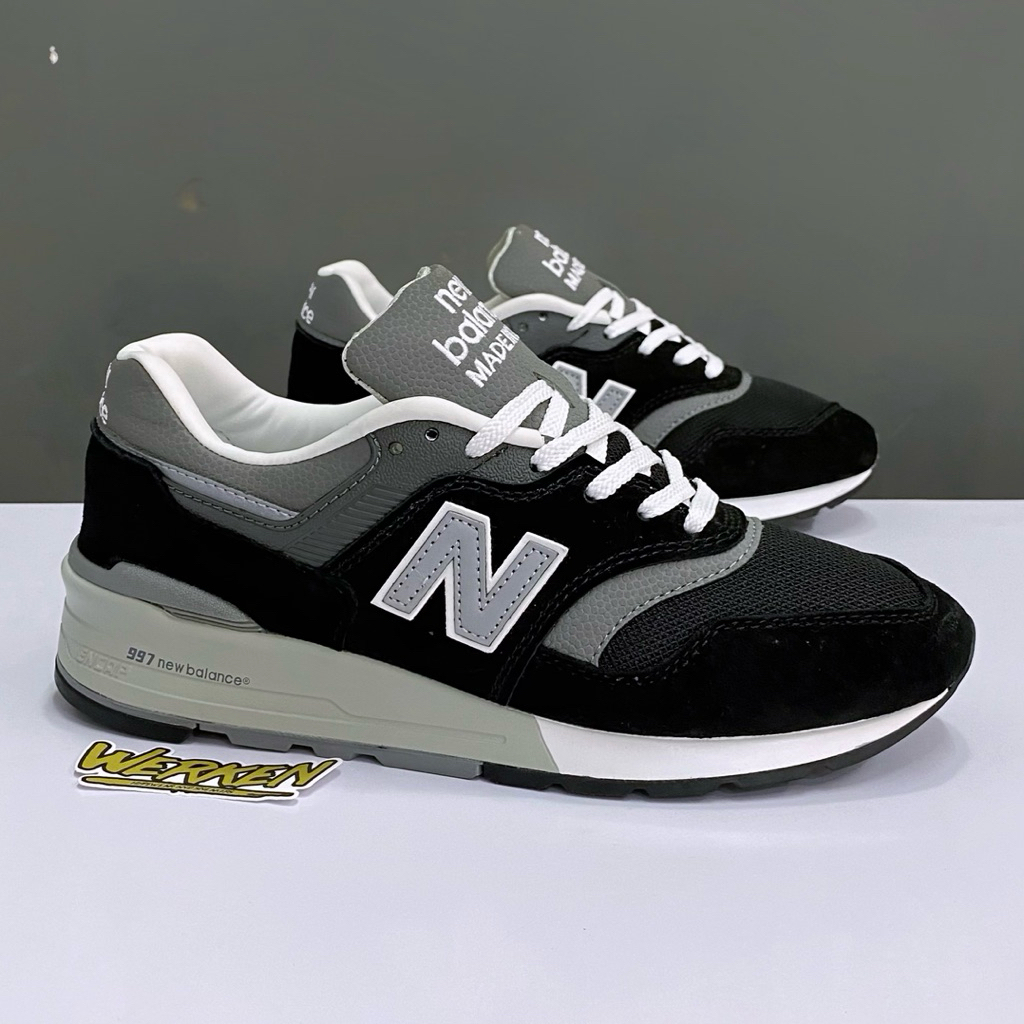 Promo Sepatu Sneaker NB 997 Made In USA Black