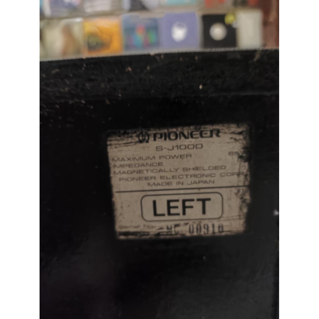 Speaker pasif Pioneer S-J100D Full Original