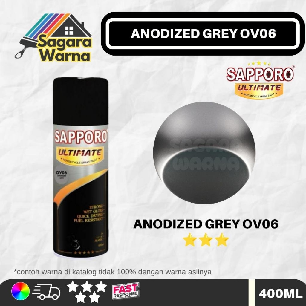 Sapporo Ultimate Anodized Grey OV06 / 400ML