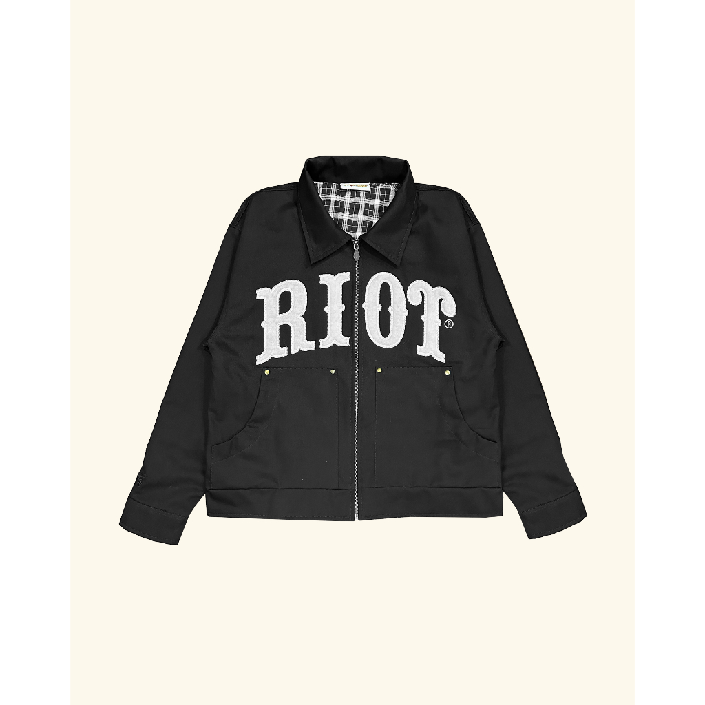 RAWTYPE RIOT Black Strike Work Jacket - Black