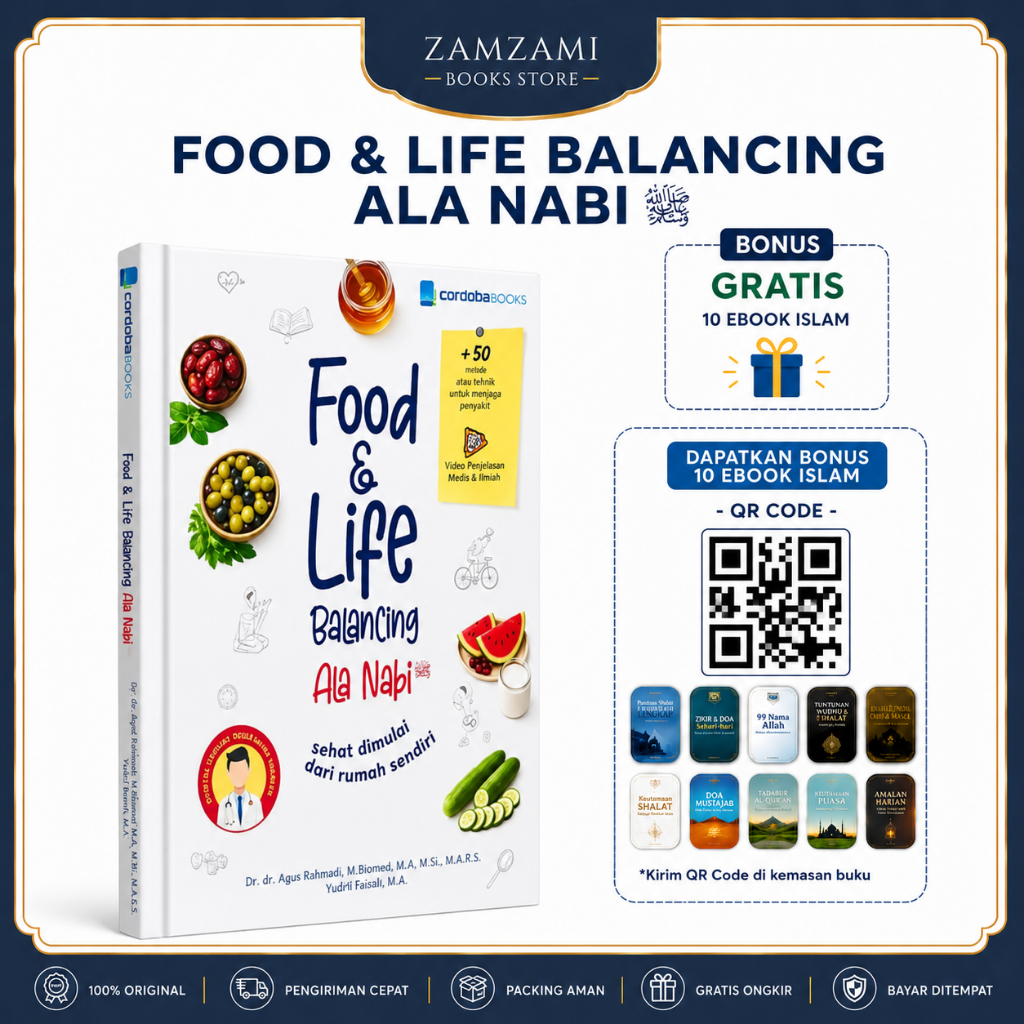 Cordoba Books - Food & Life Balancing Ala Nabi  Buku Kesehatan Islami Diet Syari  Pola Makan Sehat A