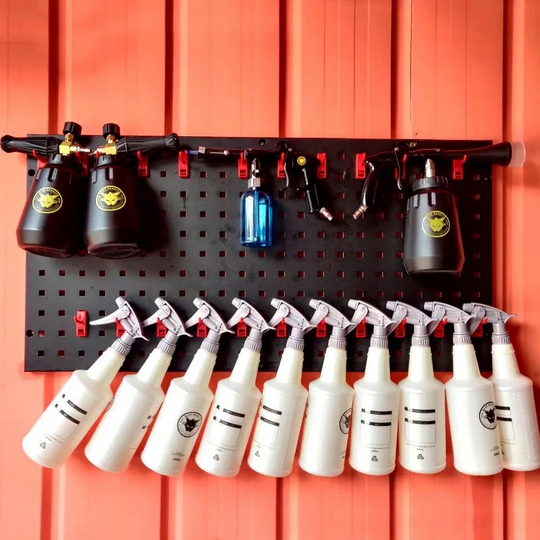 Gantungan Alat Serbaguna Rak Penyimpanan Dinding Garasi Bengkel dengan 30 Kait Pegboard 90x45cm