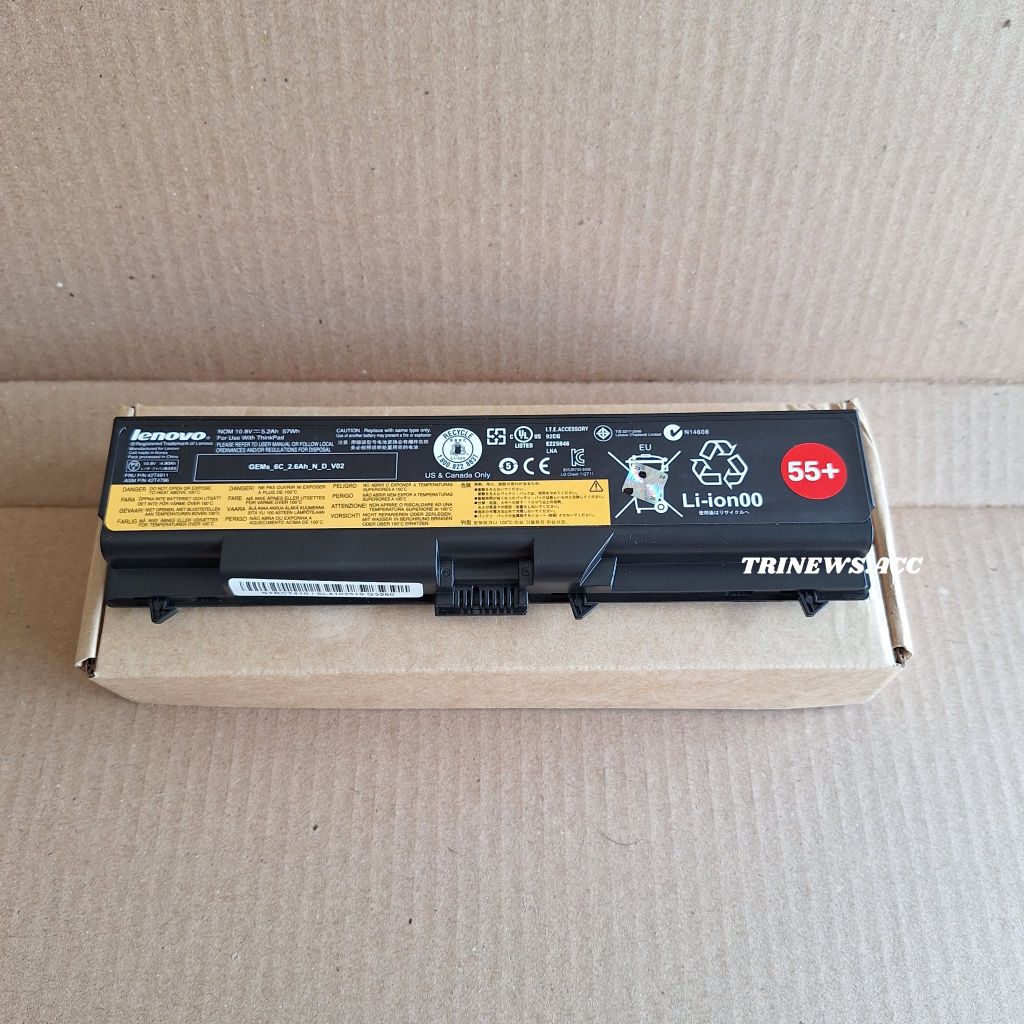 Baterai Laptop Lenovo Thinkpad Edge T410, T410i Original