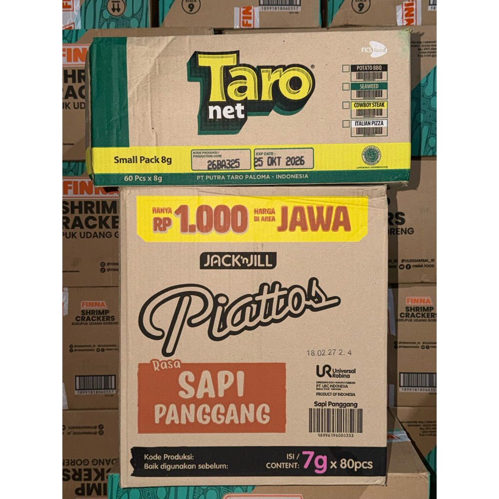 PIATOS SAPI PANGGANG 1 DUS/KARTON 80pcs // TARO SEAWEED RUMPUT LAUT 60pcs CIKI SNACK GROSIR SEMBAKO 