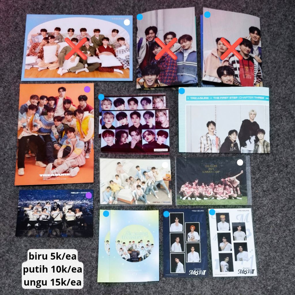 [WAJIB CO BUNGKUS] SALE TREASURE postcard poster welcol jikjin album tss reboot jp tfs hello kit man