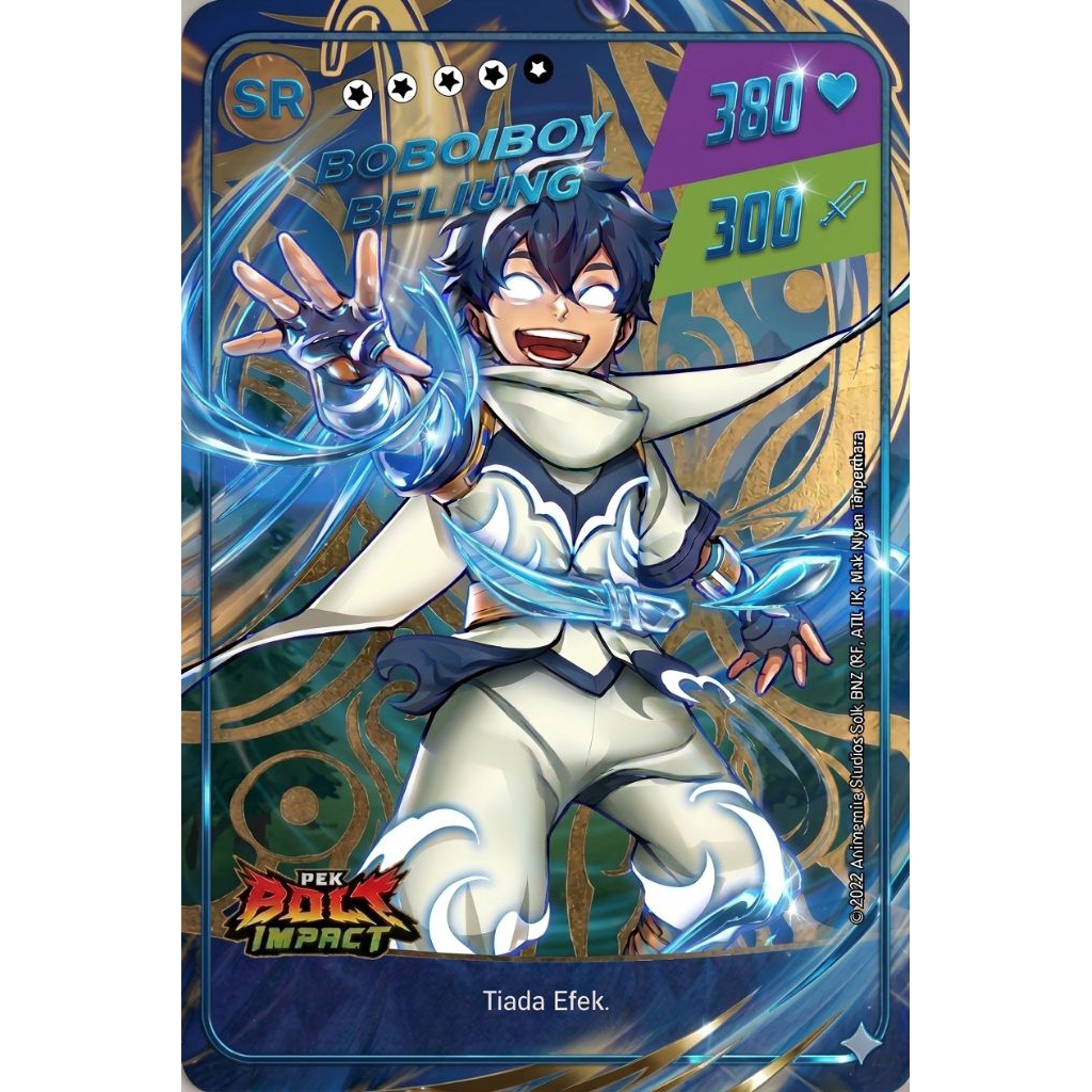 kartu boboiboy beliung SR [ Fanemade hight quality ]