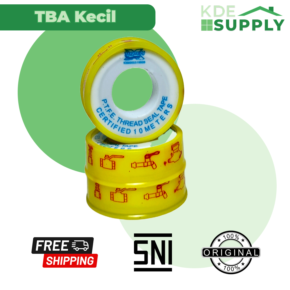 TBA Seal Tape Kecil 10 Meter - Elastis, Kuat, Mudah Dipasang