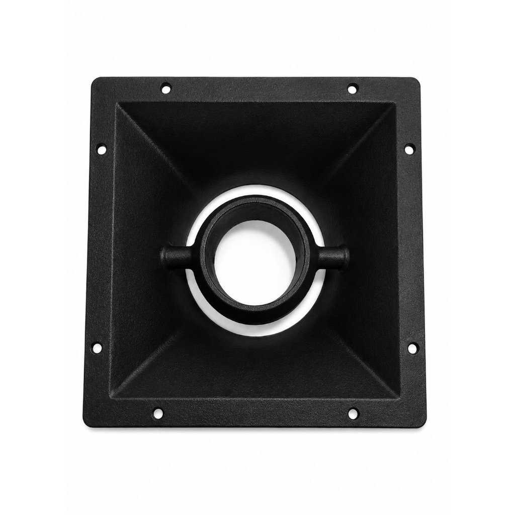 HORN SPEAKER MIDLE 10 IN DONAT UK 29X29 T 12 CM BAHAN COR DIRAL ALMUNIUM