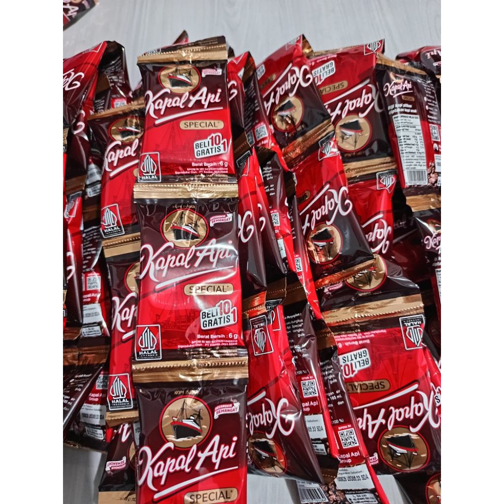 Kopi Kapal Api Renteng Kopi Hitam Kopi Bubuk Kopi Rentengan Kopi Kapal Api 6g