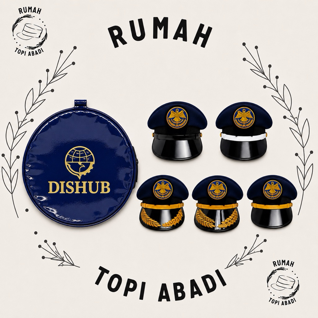 TOPI PET/PDU DISHUB PRIA + TAS DISHUB