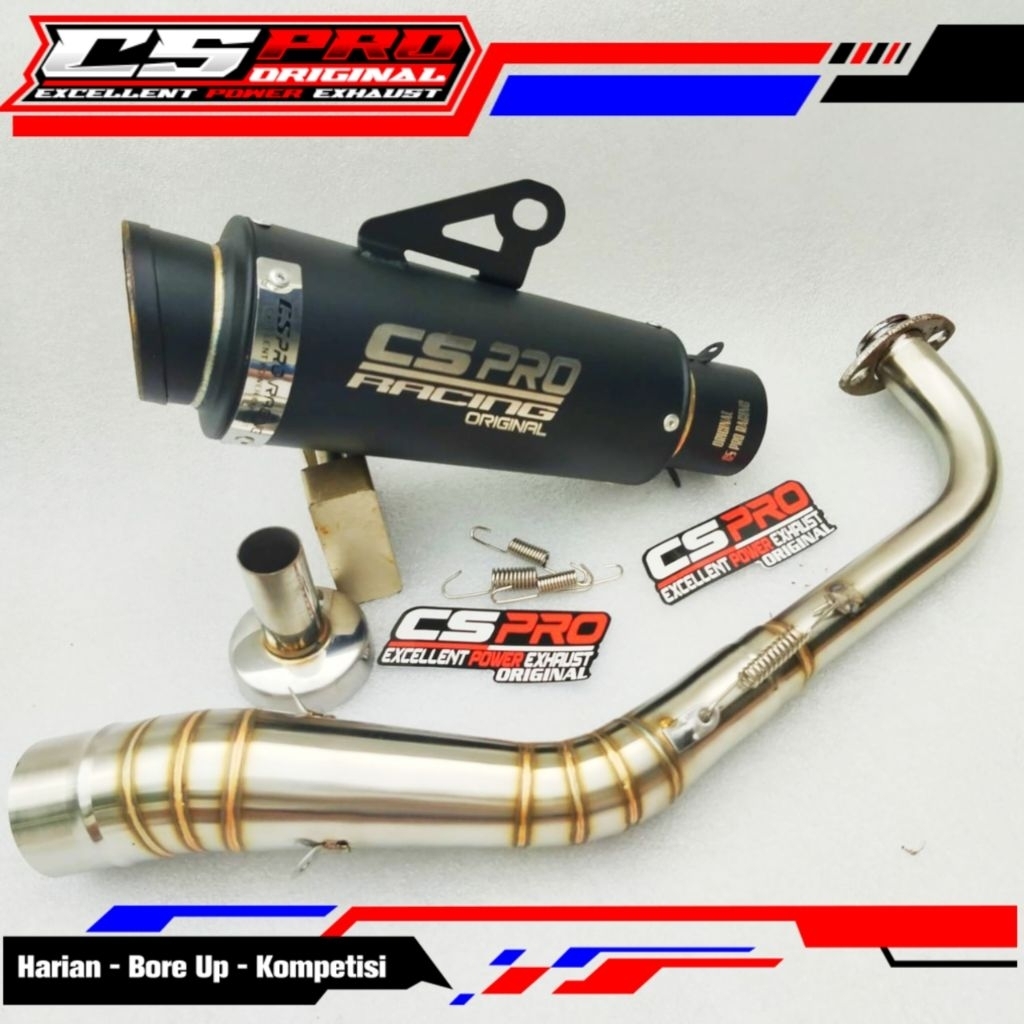 Knalpot CS Pro original metic all new beat Scoopy Genio Mio Vario all new Nmax Aerox Pcx Adv Vario 1
