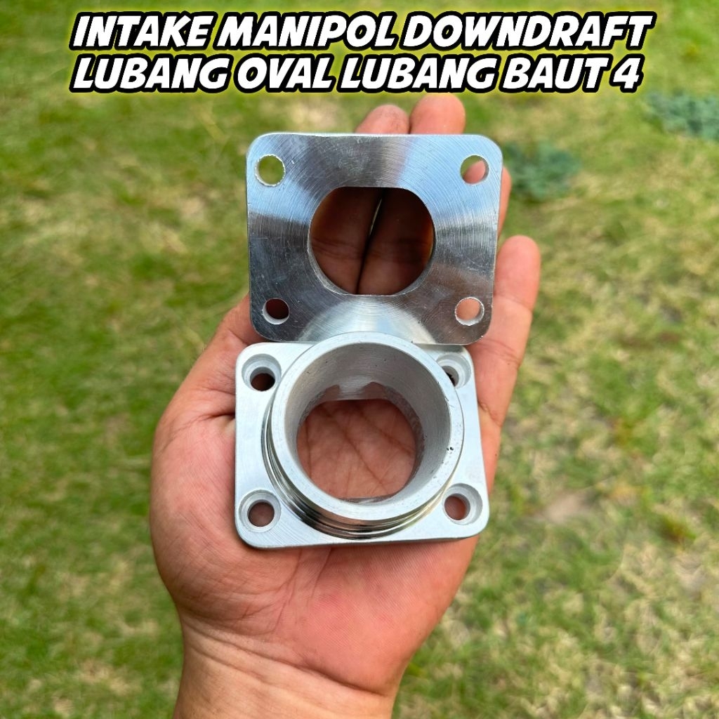 INTAKE MANIFOLD MX KING JUPITER MX NWE DOWNDRAFT MODEL SUPERHEAD LUBANG OVAL BAUT 4