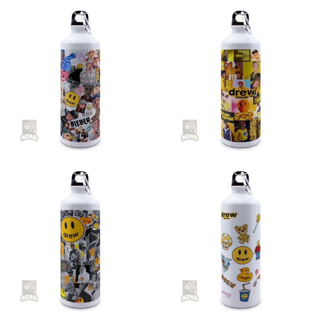 Botol Sport Justin Bieber Drew House Yellow Aesthetic