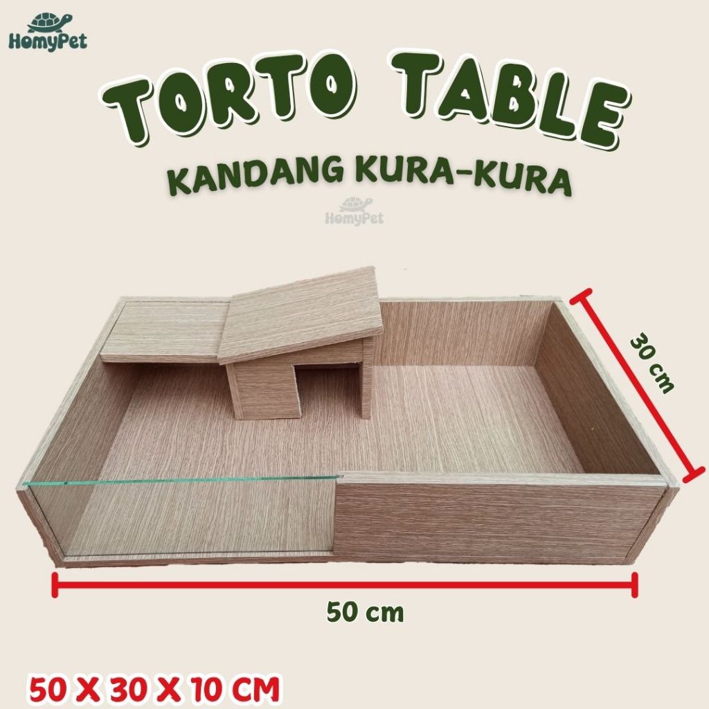 KANDANG KURA KURA SULCATA TORTO TABLE