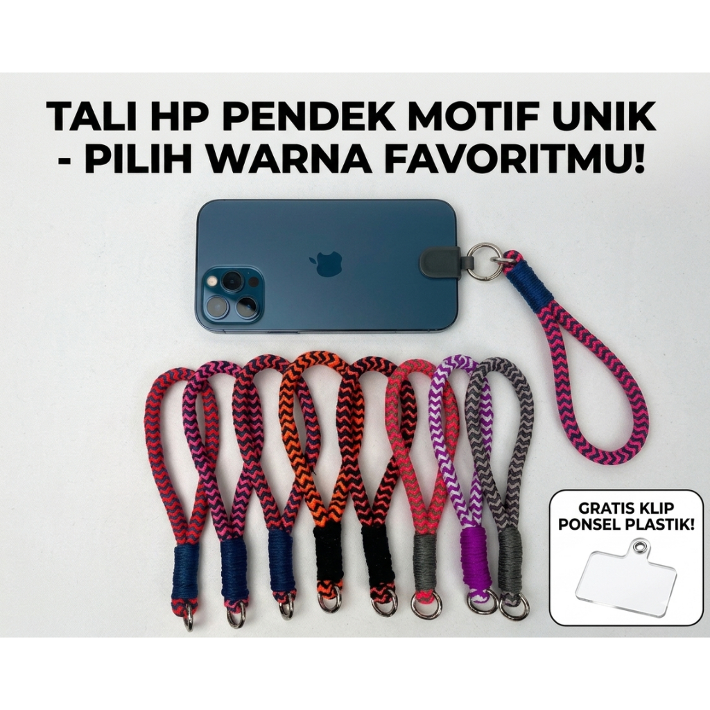 Tali Wrist Strap Tali Gantungan Hp Pendek