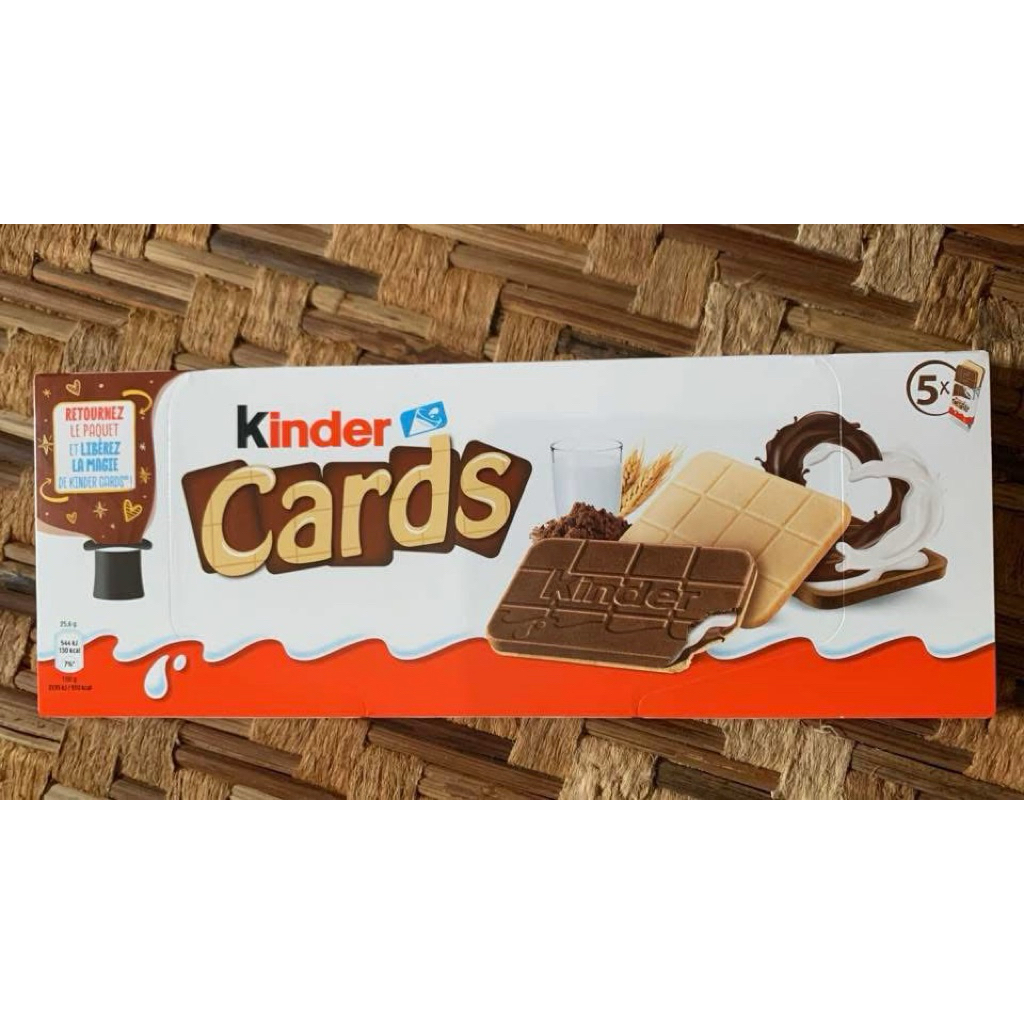 KINDER CARDS / Biscuit lapis coklat / 128 gr