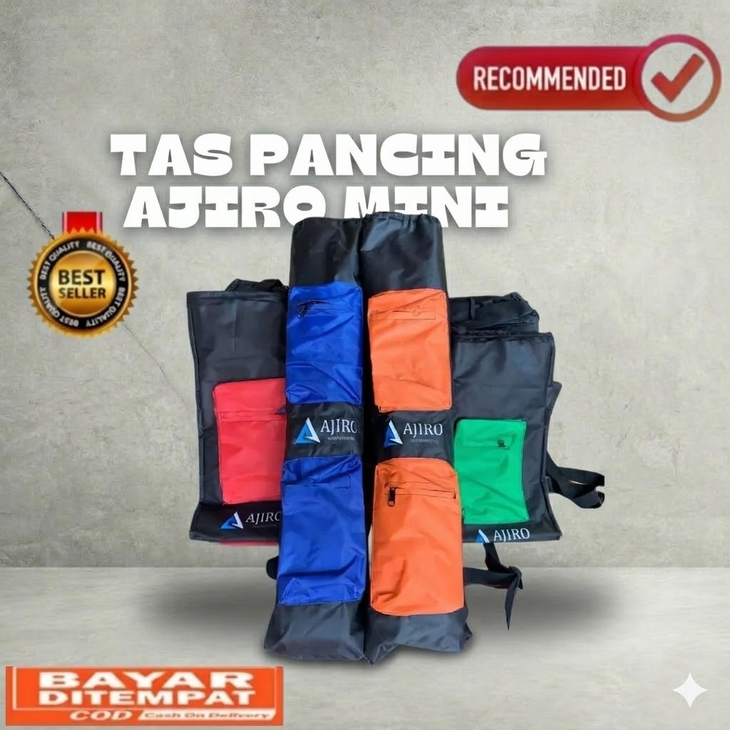 Tas Pancing Mini AJIRO warna Tas joran Tegek  Ukuran kecil murah COD