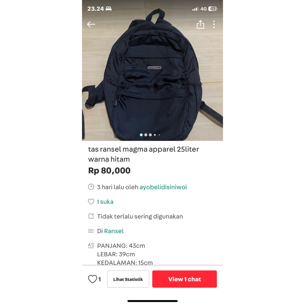 tas ransel magma apparel