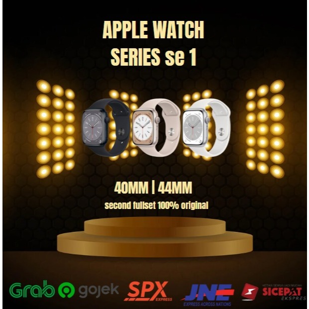 Apple Watch/iWatch Seri SE 1 40MM/44MM SE  Stainless Steel Second 100% Original Garansi Ex Internasi