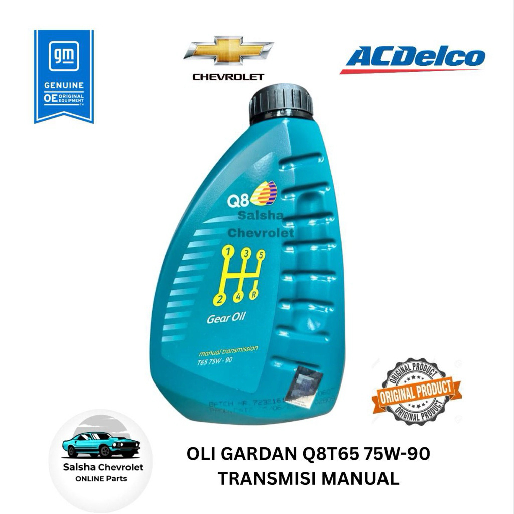 Oli Gardan Q8T65 75W-90 Oli Transmisi Manual Q8T65 For Chevrolet Colorado & Trail Blazer
