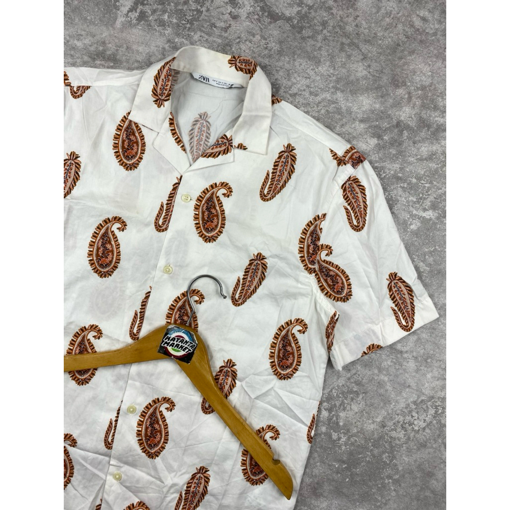 Zara man original paisley short shirt
