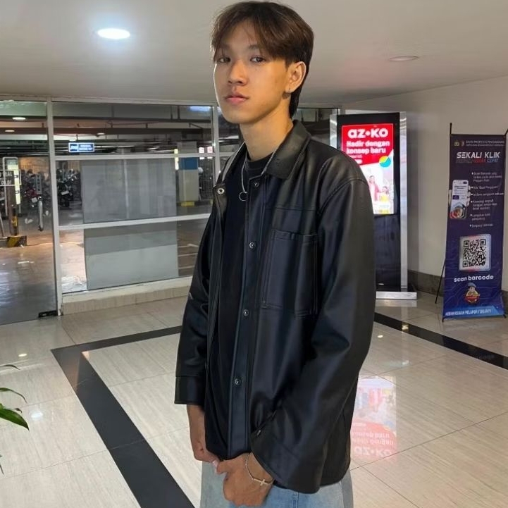 leather jacket preloved
