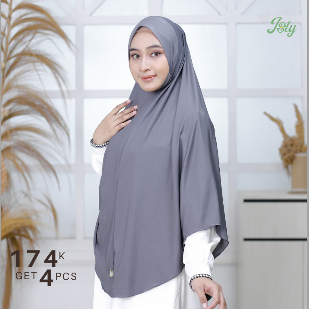 ISTY Hijab Official - 174K GET 4 Qinara Bergo Dagu Malaysia Jumbo Jersey Premium/Bergo Dagu Malaysia