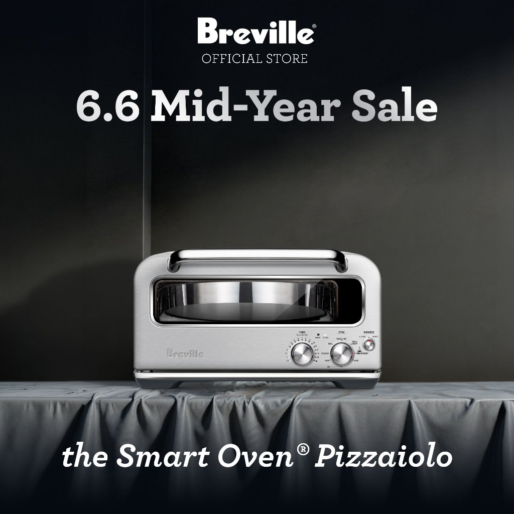Breville Pizzaiolo - Oven Pemanggang Pizza Stainless Steel