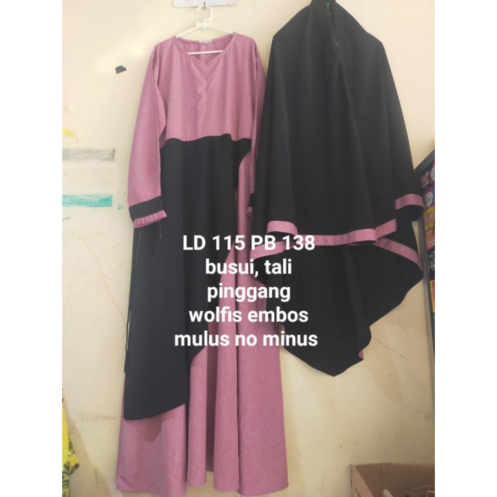 PL PRIBADI GAMIS MAYUNG  SET KHIMAR