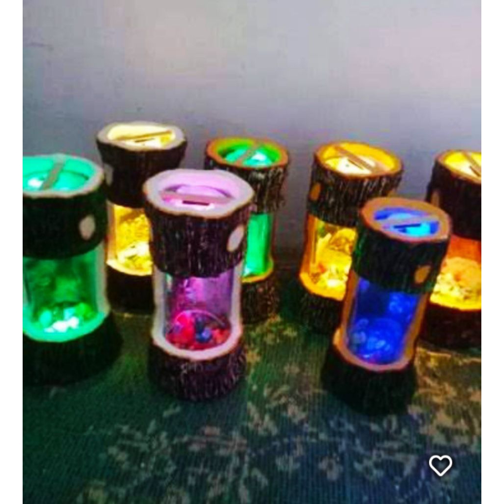 AQUARIUM MINI aquarium cupang hias unik botol kaca bentuk kayu