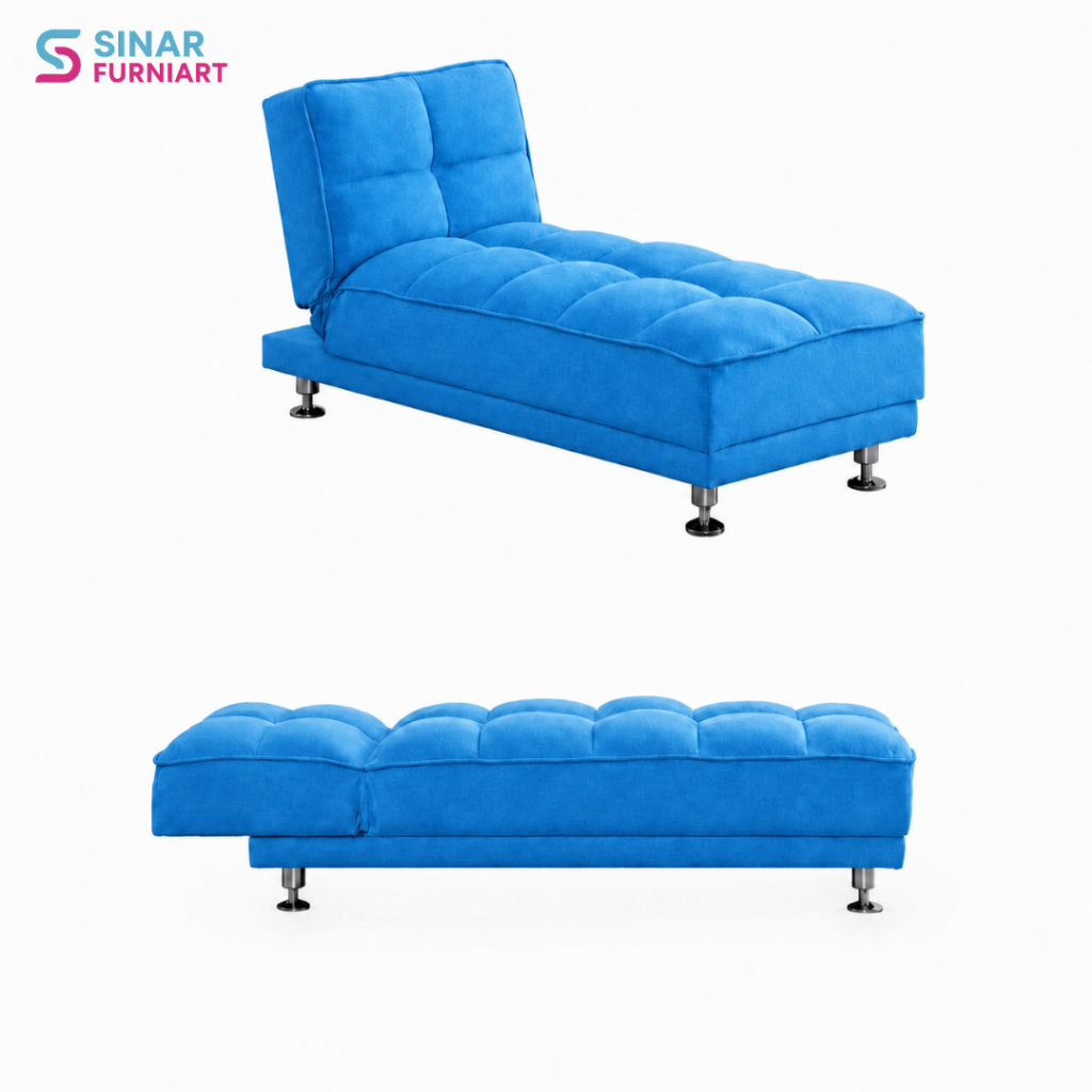 Sofa Rebah 1 Seater Minimalis Multifungsi Sofa Bed Single
