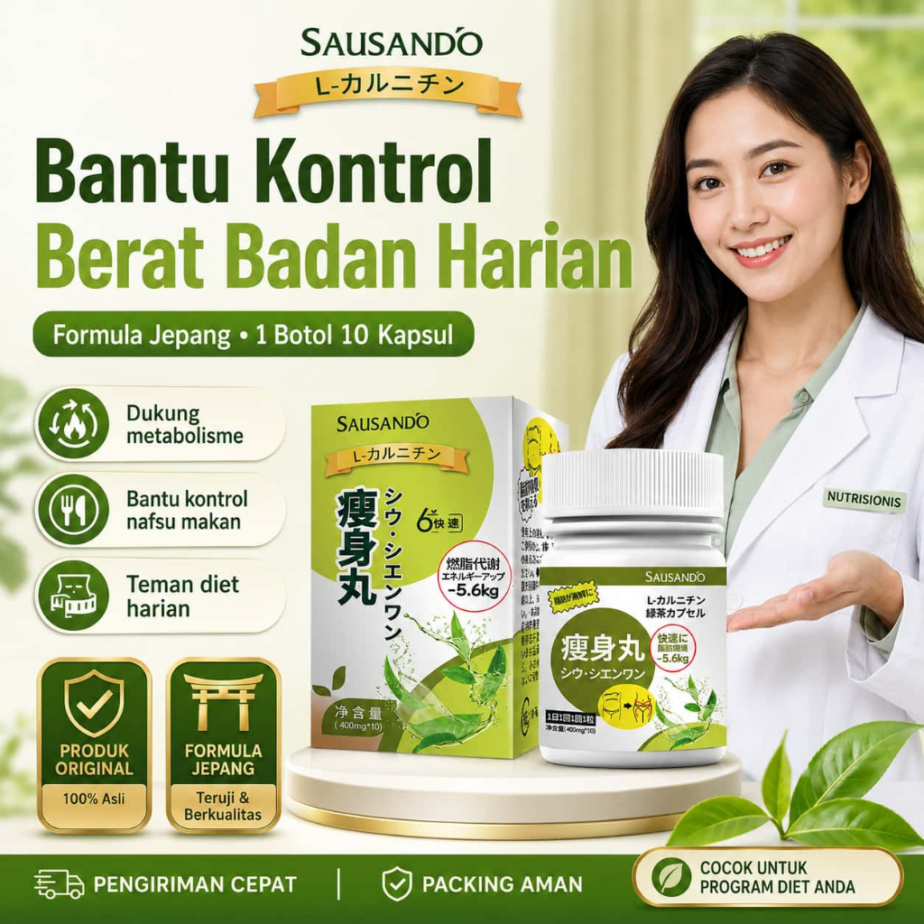 BPOM SAUSANDO Obat Diet & Fat Burner - L-Carnitine Jepang, Herbal