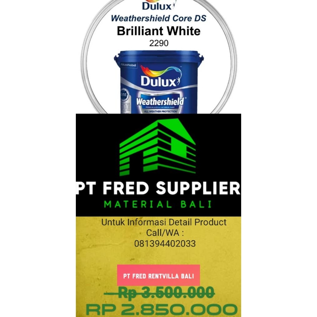 Dulux Weathershield Brilliant White 20 Kg