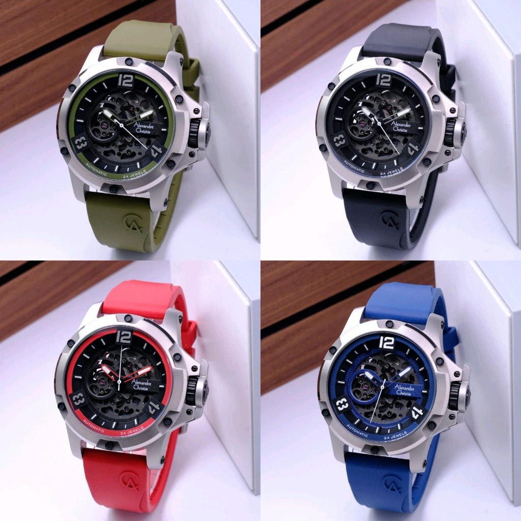 JAM TANGAN PRIA ALEXANDRE CHRISTIE AC 6295 AC6295 AUTOMATIC TITANIUM SPECIAL EDITION ORIGINAL