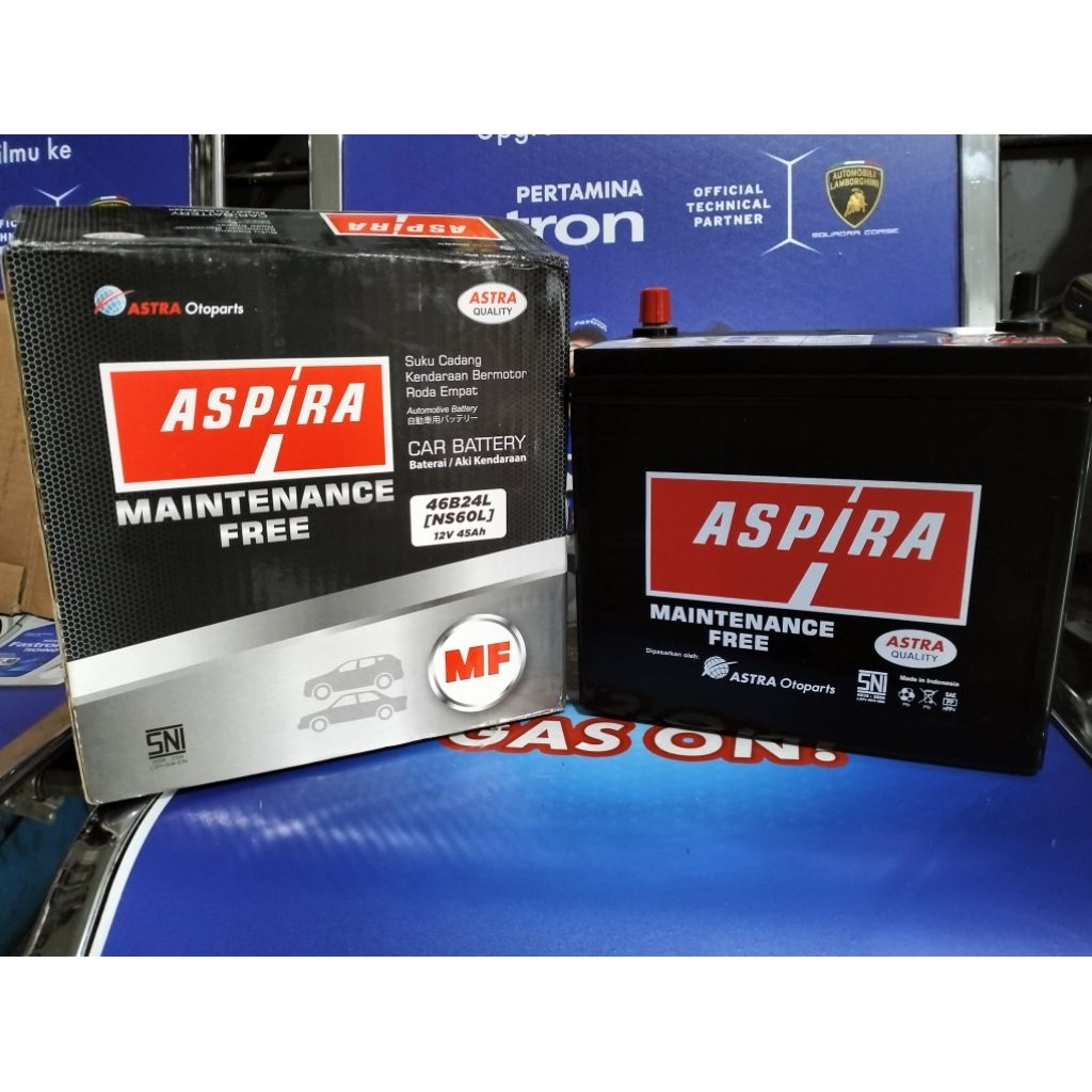 Batre Kering 46B24L (NS60L) ASPIRA