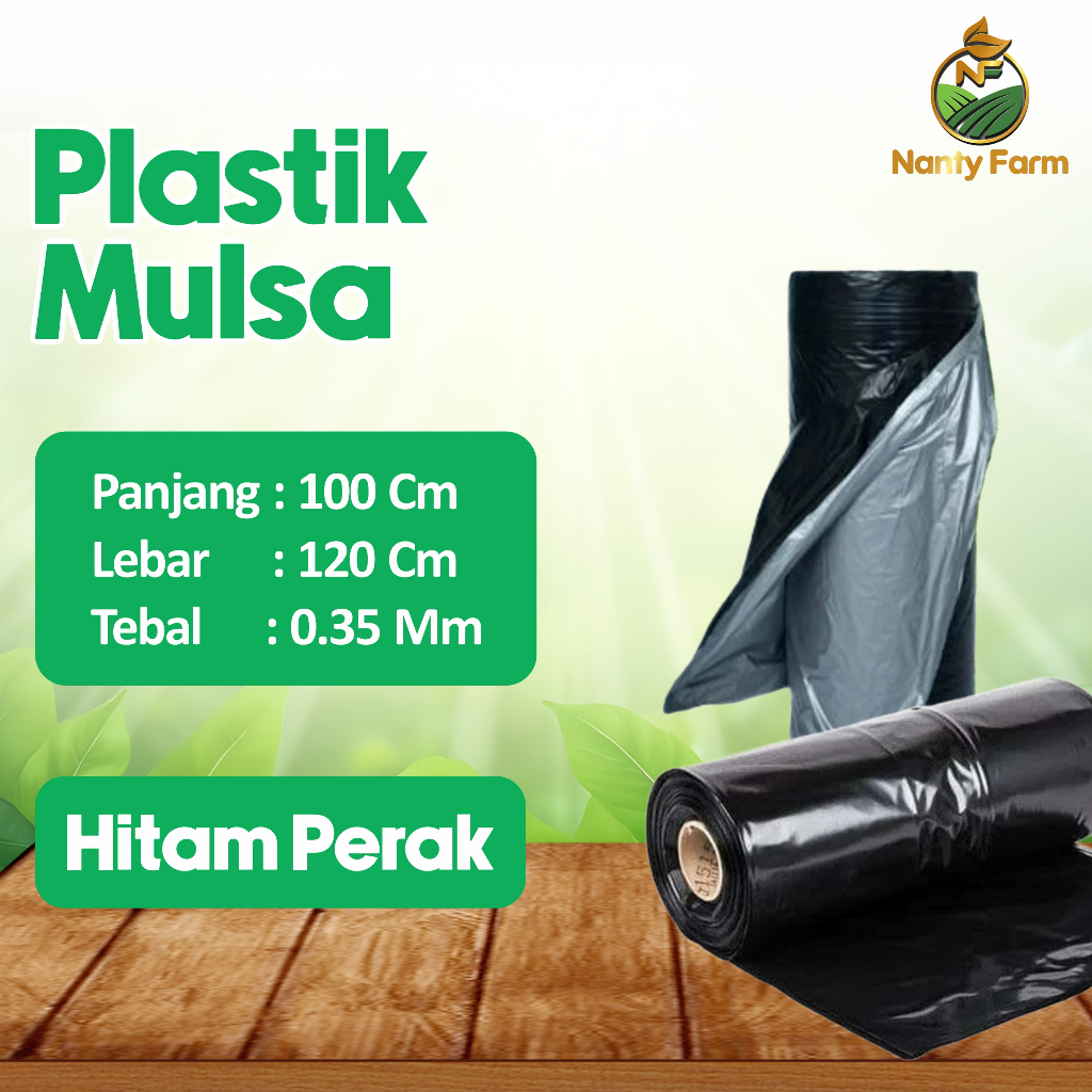 Plastik Mulsa Hitam Perak Plastik Packing Meteran