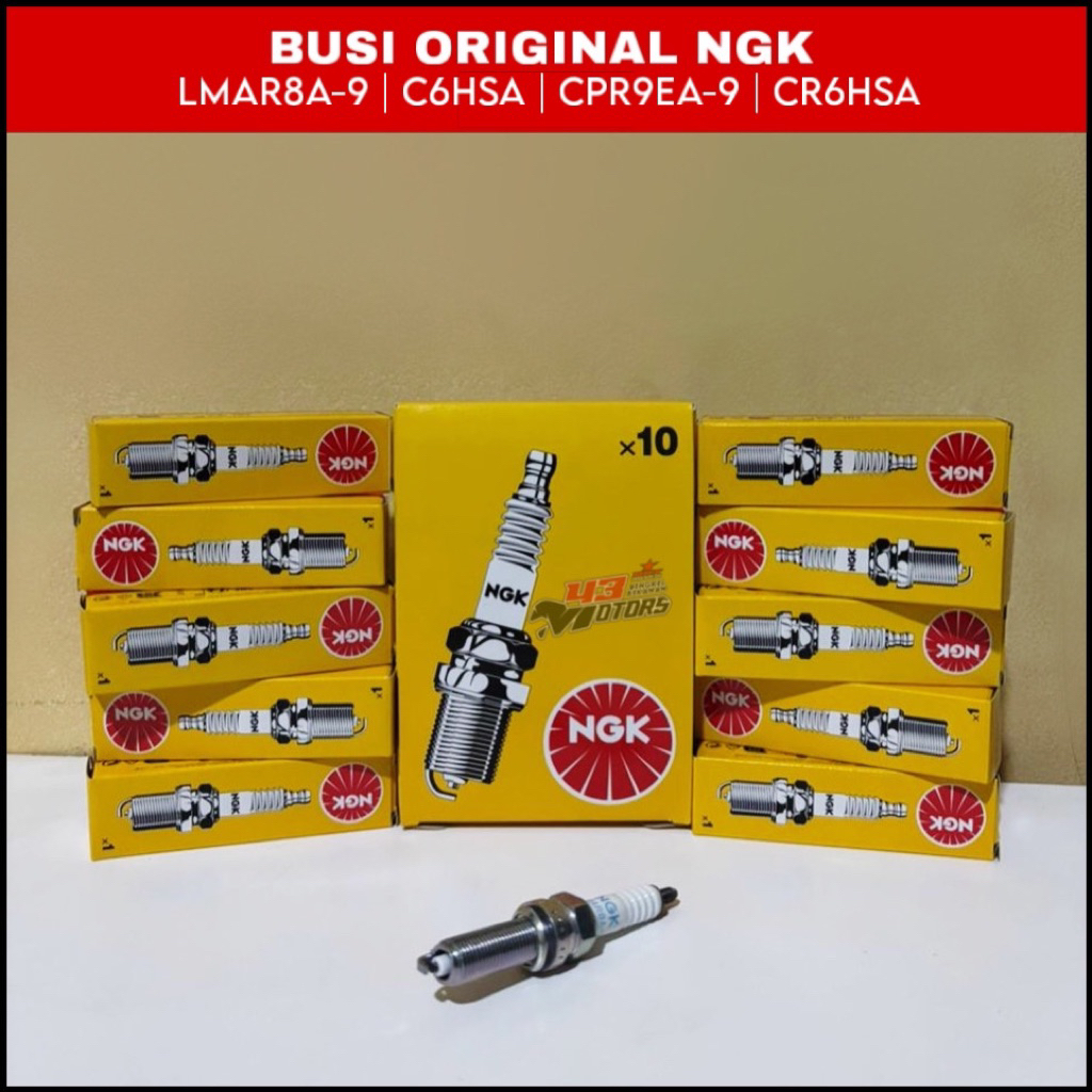BUSI NGK | C6HSA(3228) | CPR9EA-9 (2308) CR6HSA (2983) | LMAR8A-9 (4314) | ORIGINAL 100%