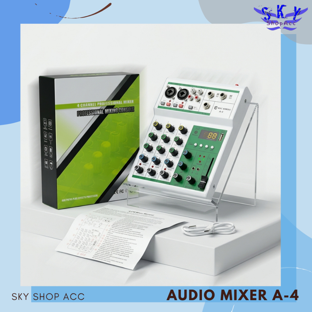 Professional Mixing Console 4 Channel Mixer A-4