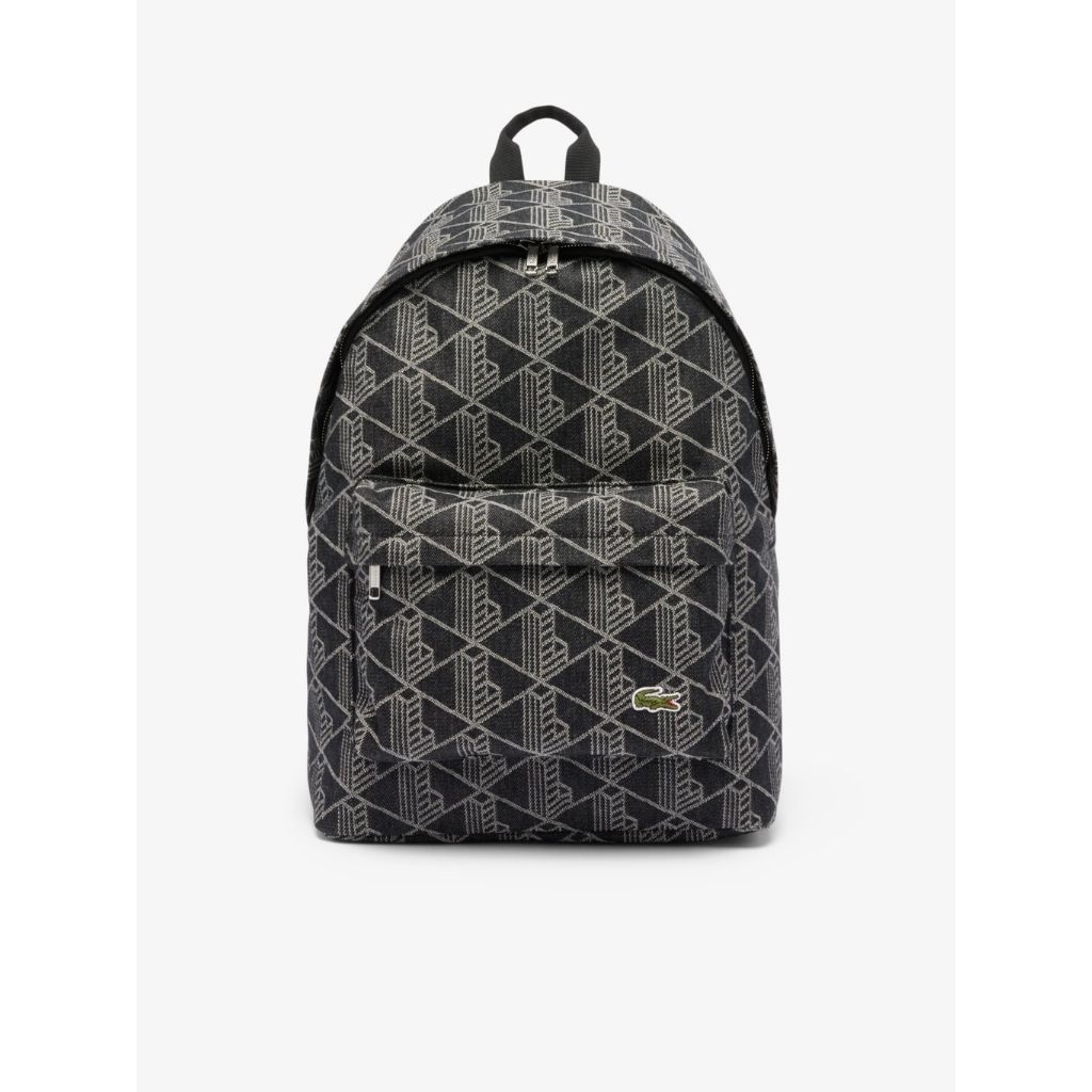 Lacoste Neocroc Jacquard Motif Backpack Original Tas Ransel Pria / Wanita - Grey
