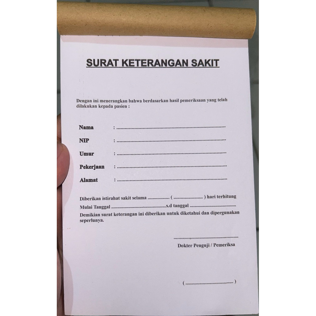 SURAT KETERANGAN SAKIT