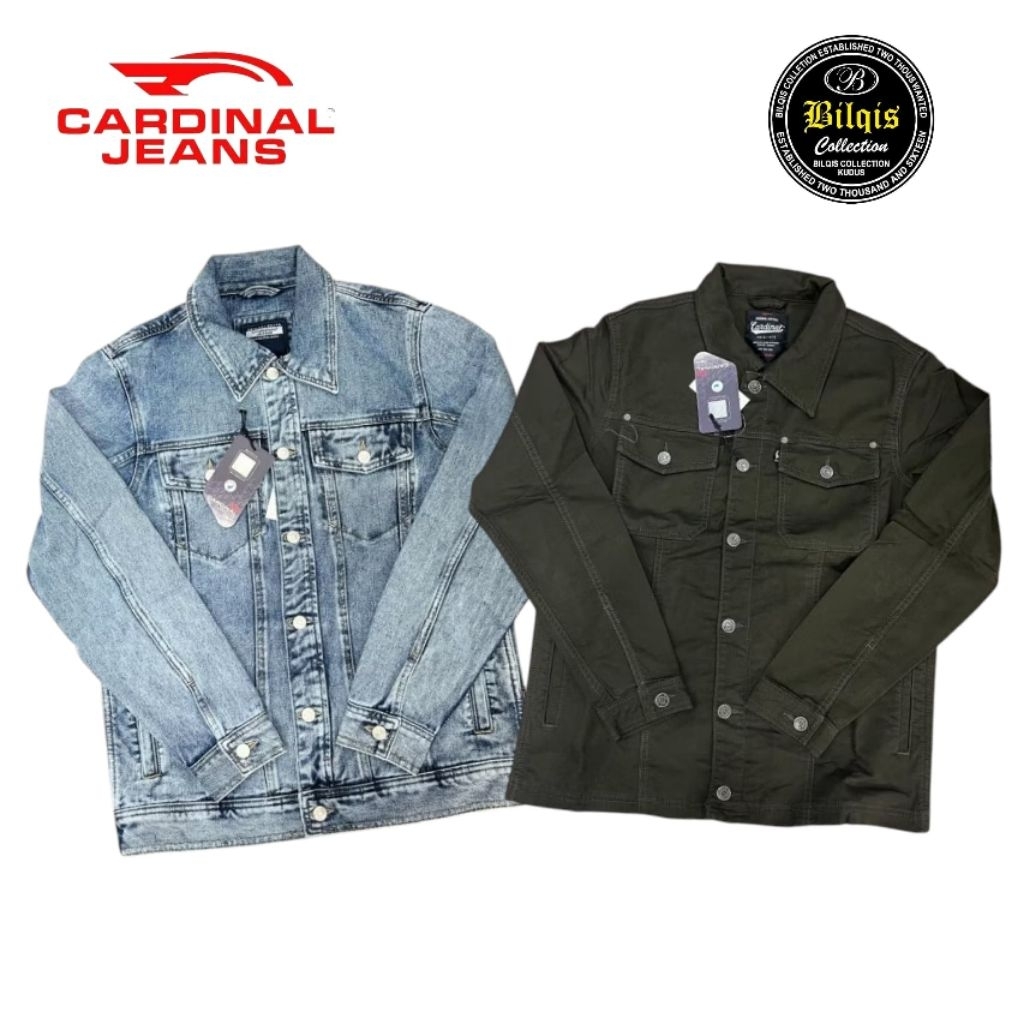 jaket jeans cardinal pria original