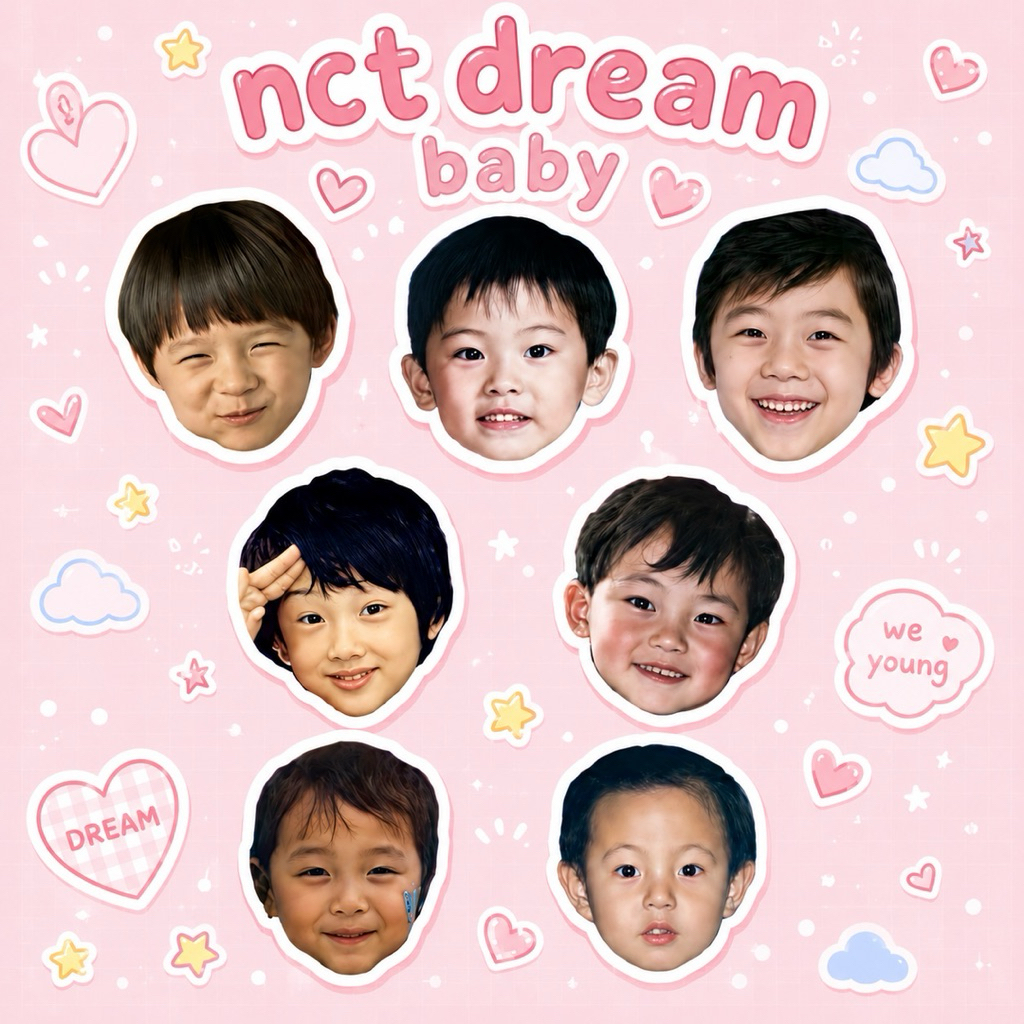 ‼️ BISA CUSTOM ‼️ Sticker Pack NCT Dream Kicik Lucu Jeno Jaemin Haechan Mark Jisung Renjun Chenle Kp