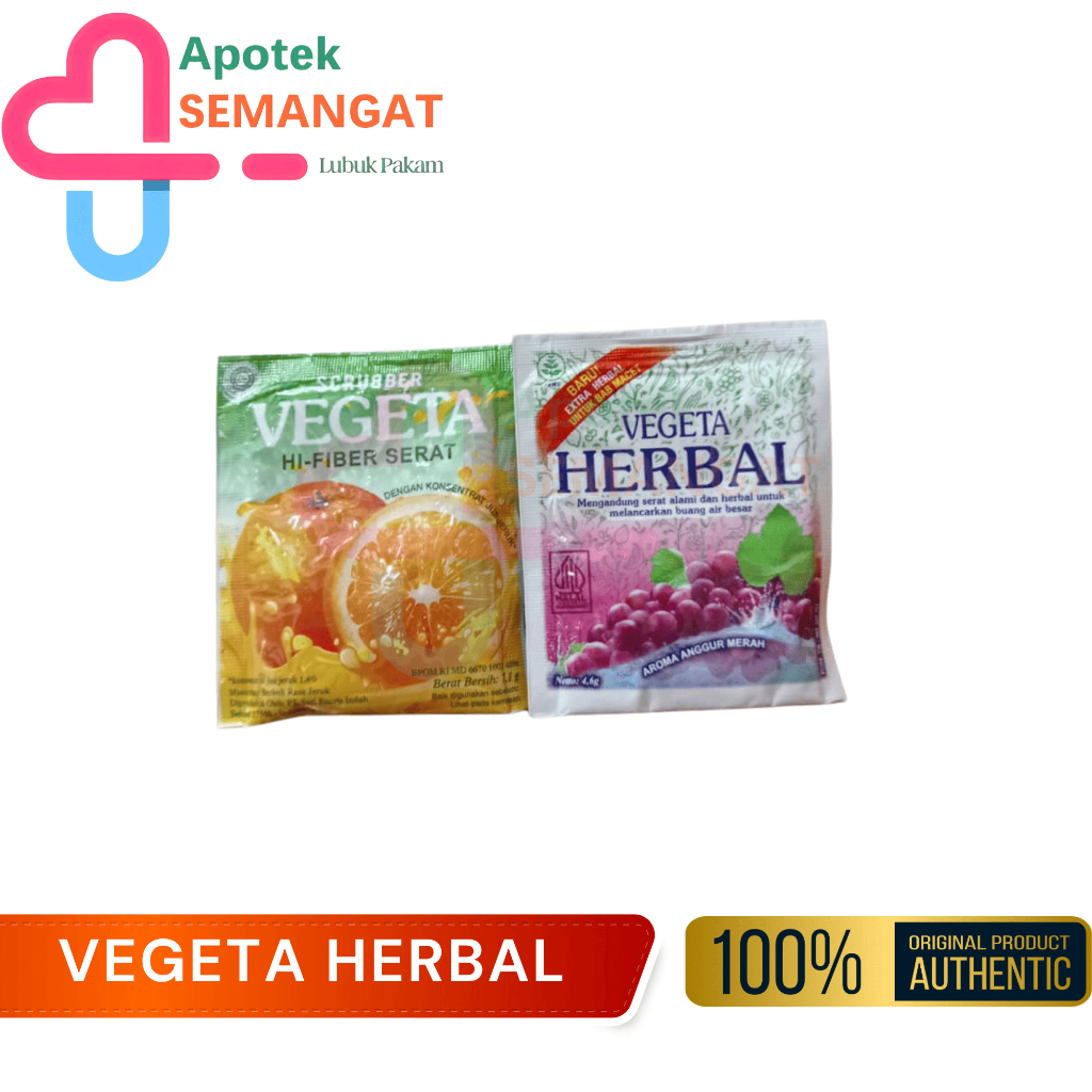 Vegeta Herbal Anggur Sachet / Vegeta Scrubber Jeruk Sachet