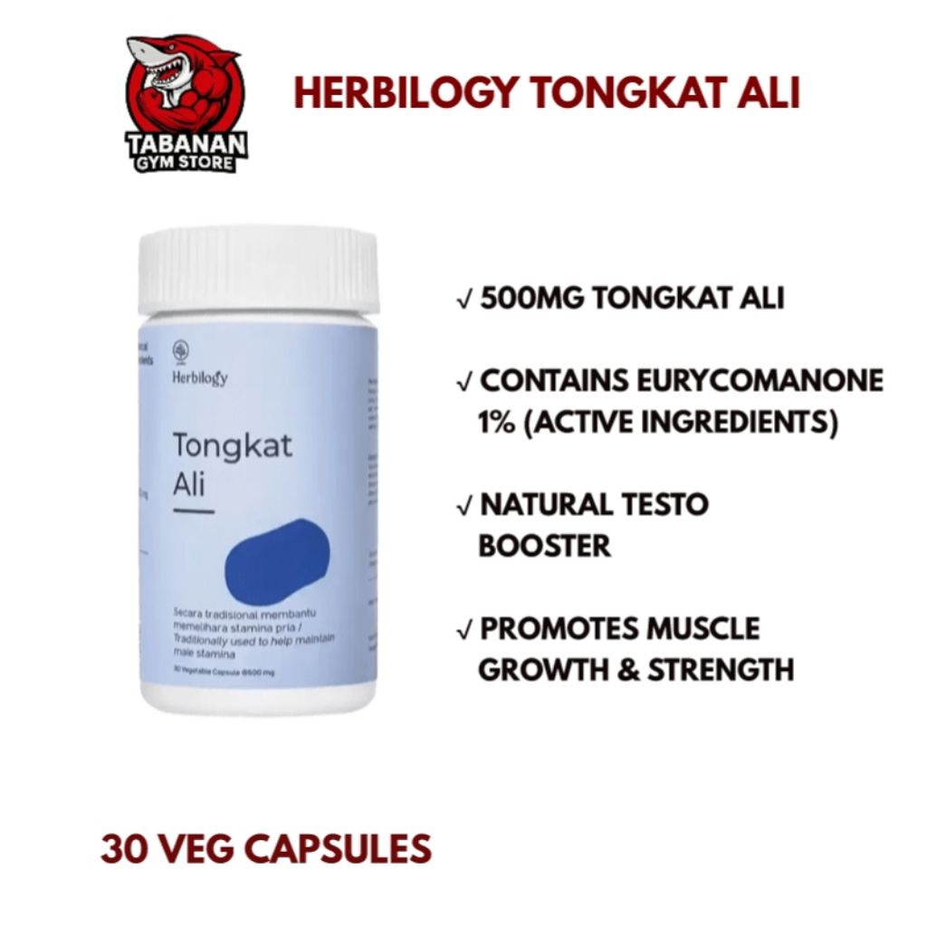 (PROMO) Herbilogy TONGKAT ALI 30 Kapsul - Suplemen Herbal Untuk Tambahan Stamina & Energi BPOM