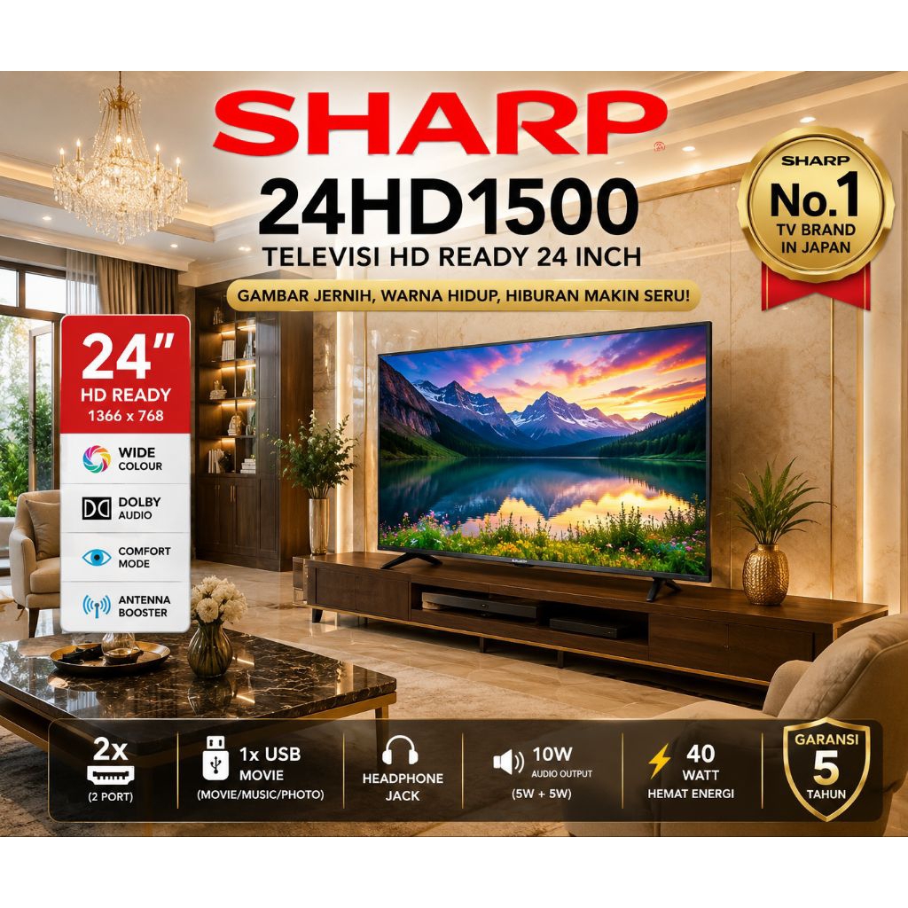 televisi Sharp 24HD1500 Digital Tv