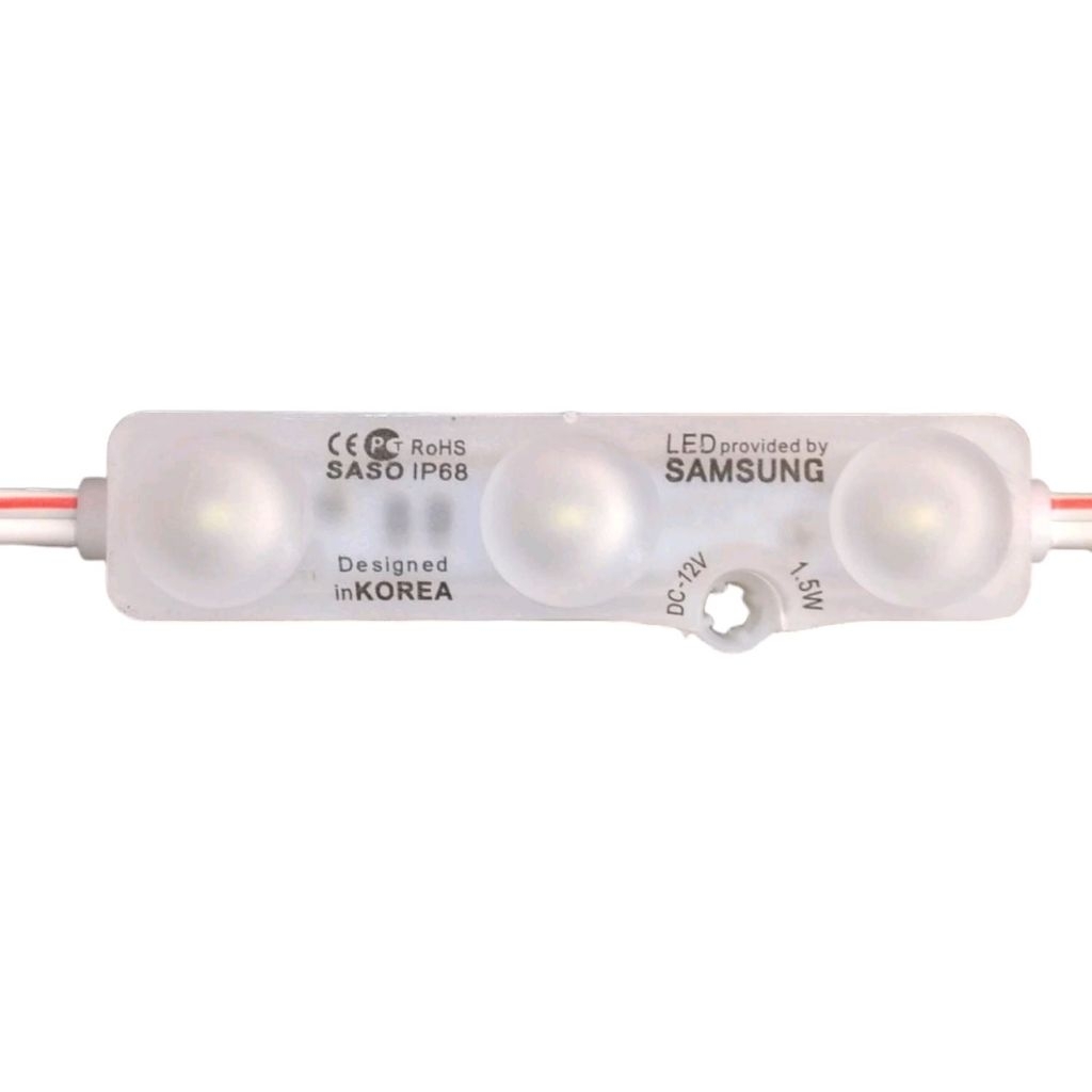 SAMSUNG LED MODUL 5730 SMD 12V DC 3 MATA,HARGA PER PACK 100PCS