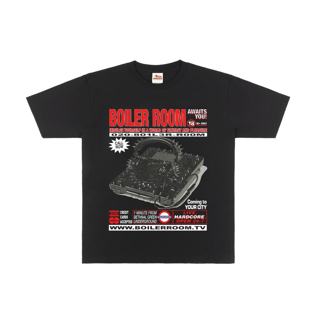 Tshirt Boiler Room Hardcore 16's Heavyweight