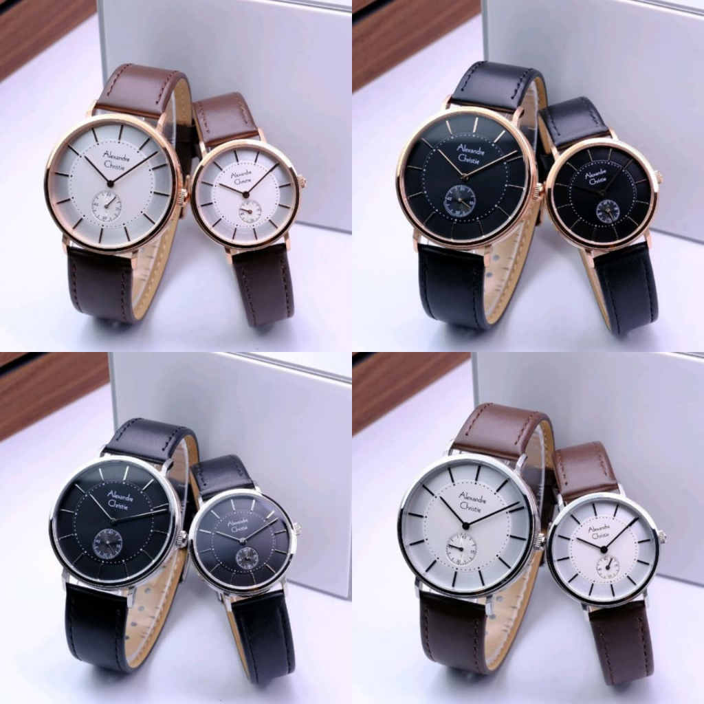 JAM TANGAN COUPLE ALEXANDRE CHRISTIE AC 8493 AC8493 ORIGINAL TERMURAH