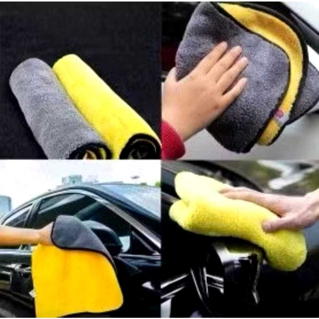 Kain Lap Microfiber Premium 2 Sisi / Kain Lap Microfiber / Kain Lap Mobil Motor Serbaguna